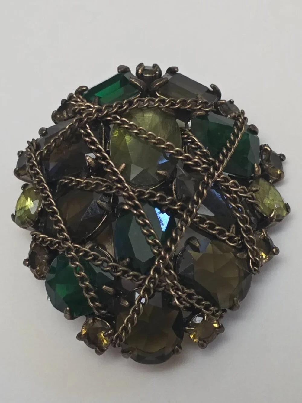 Stella & Dot After The Rain Chain Wrapped Brooch/Pendant